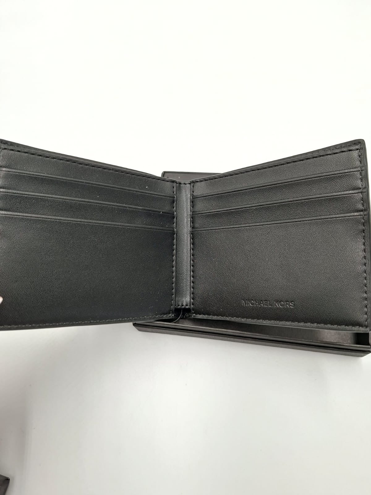 Michael Kors Cooper Logo Perforated Slim Billfold Wallet
