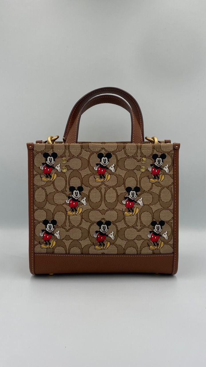 Disney x Coach Dempsey Tote 22 in Signature Canvas with Mickey Mouse Print