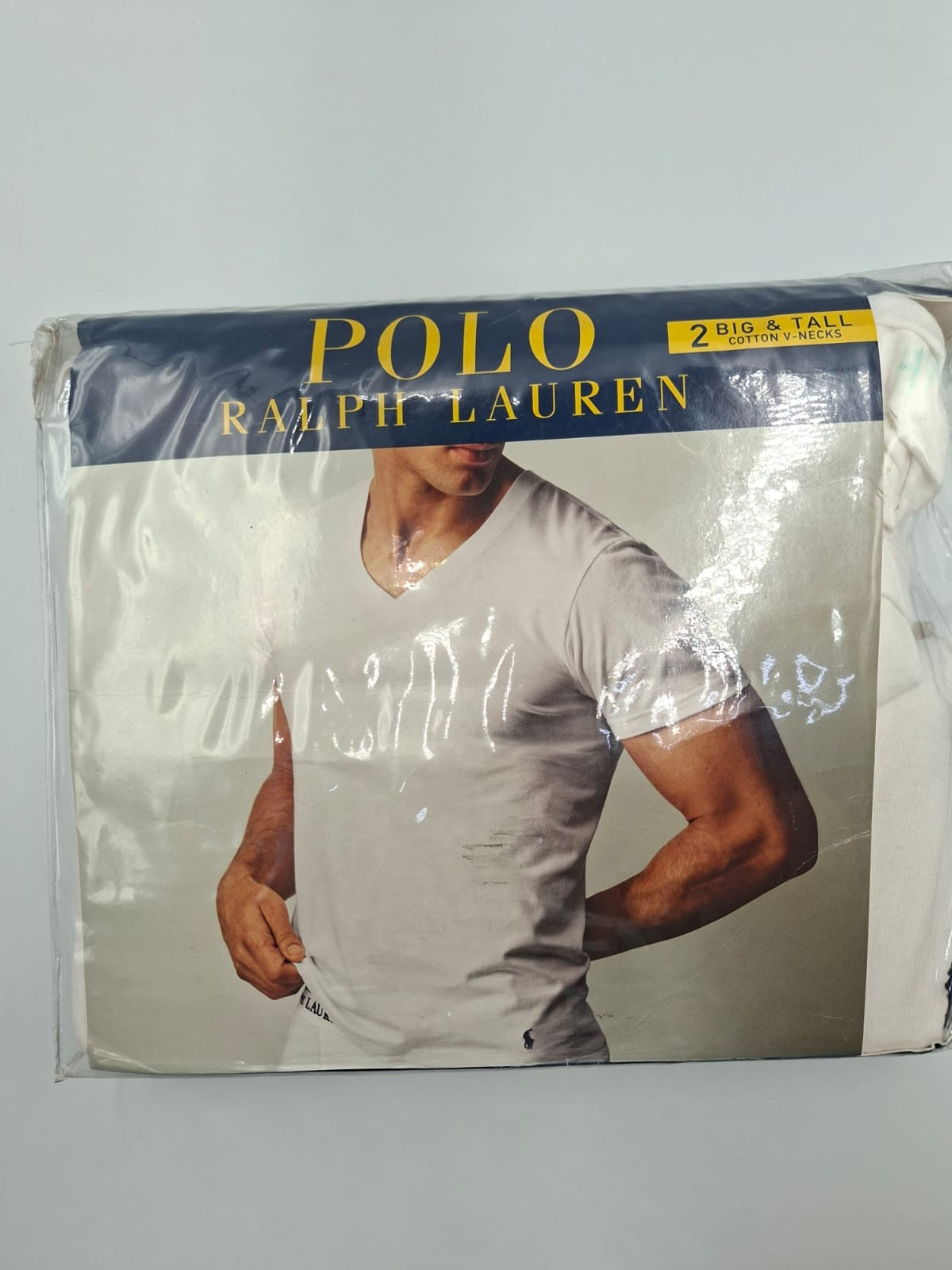 Cotton V-Necks (Camisetas de cuello en V) paquete de camisetas interiores Polo Ralph Lauren