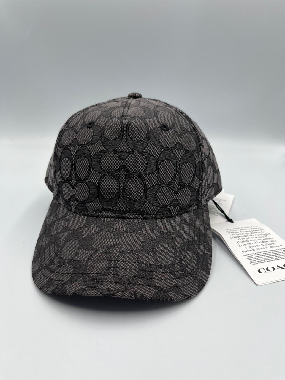 gorra Coach Signature Jacquard Baseball Hat en color carbón