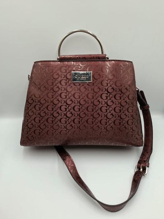 Guess G Lux Metal Handle Satchel