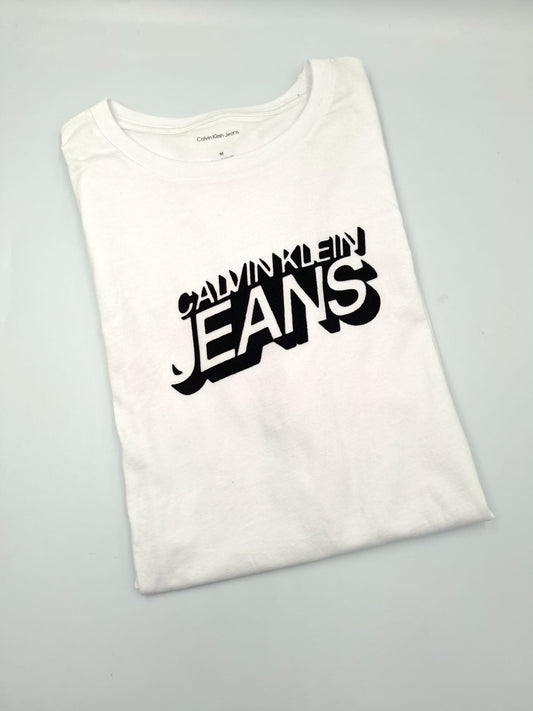 Camiseta con logo gráfico sombreado de la línea Calvin Klein Jeans