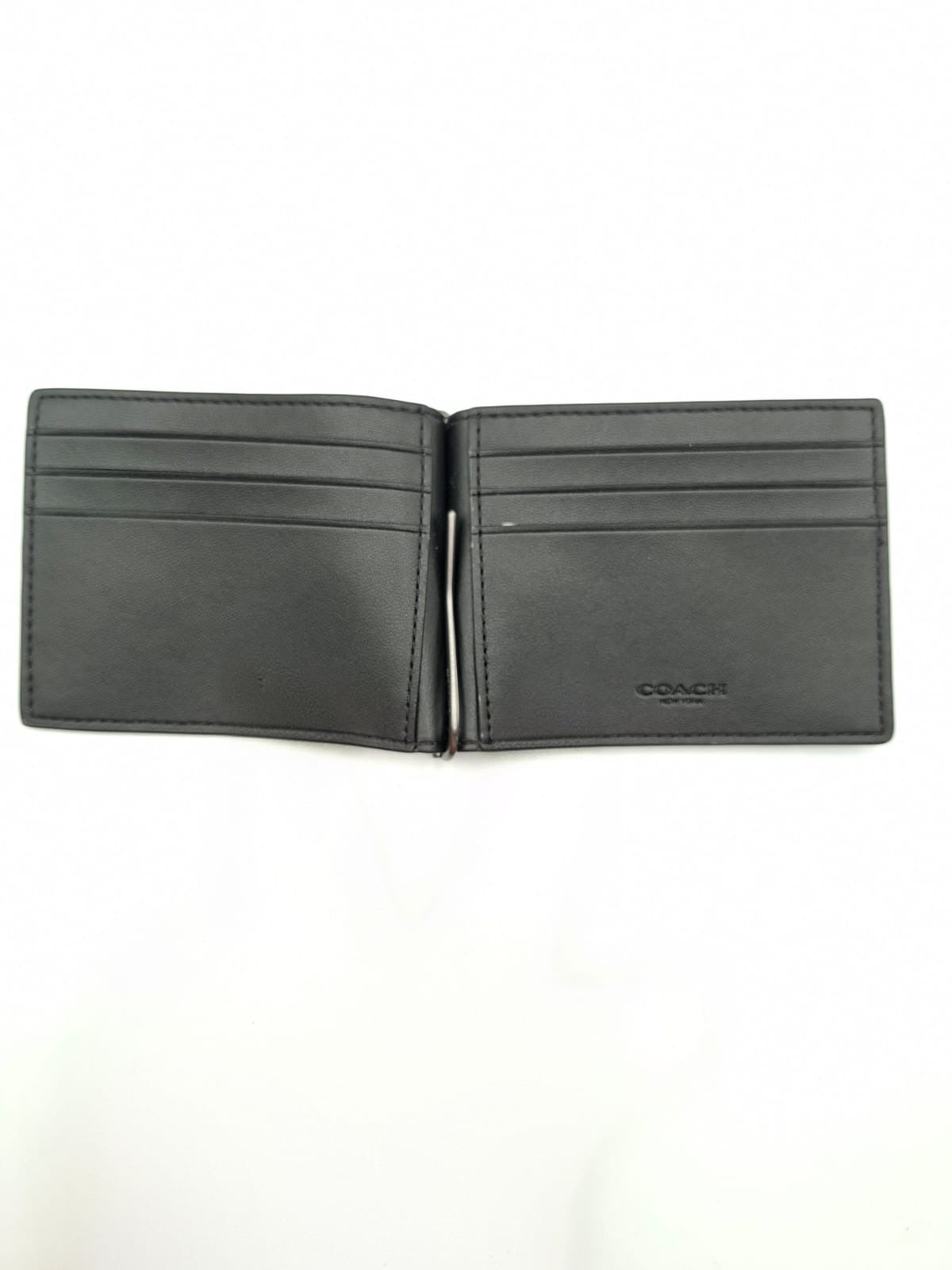 Billetera Coach con Clip para Billetes (Money Clip Wallet)
Coach Money Clip Wallet in Signature Canvas