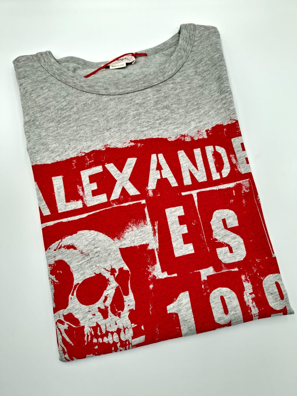 Skull Grafitti Print Tee Alexander McQueen