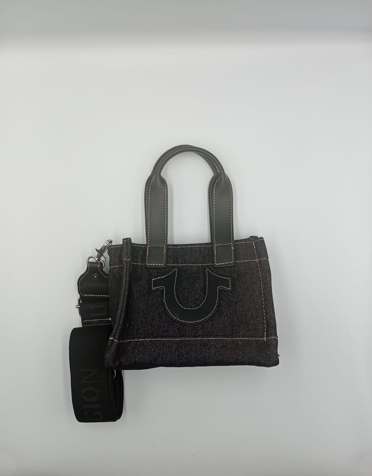 Mini bolso tipo Tote de mezclilla TRUE RELIGION
