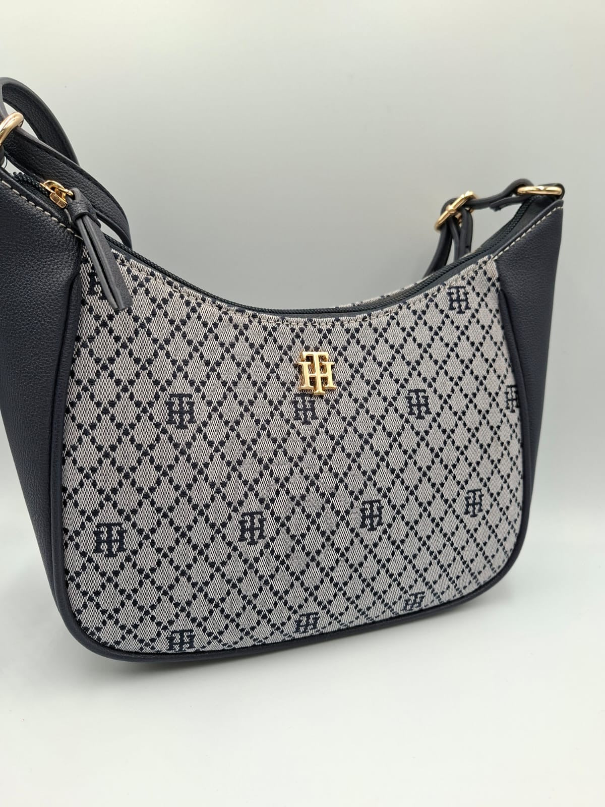 Tommy Hilfiger Jacquard Monogram Hobo Bag