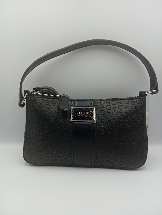 Bolsa de mano tipo shoulder Bag Guess negra