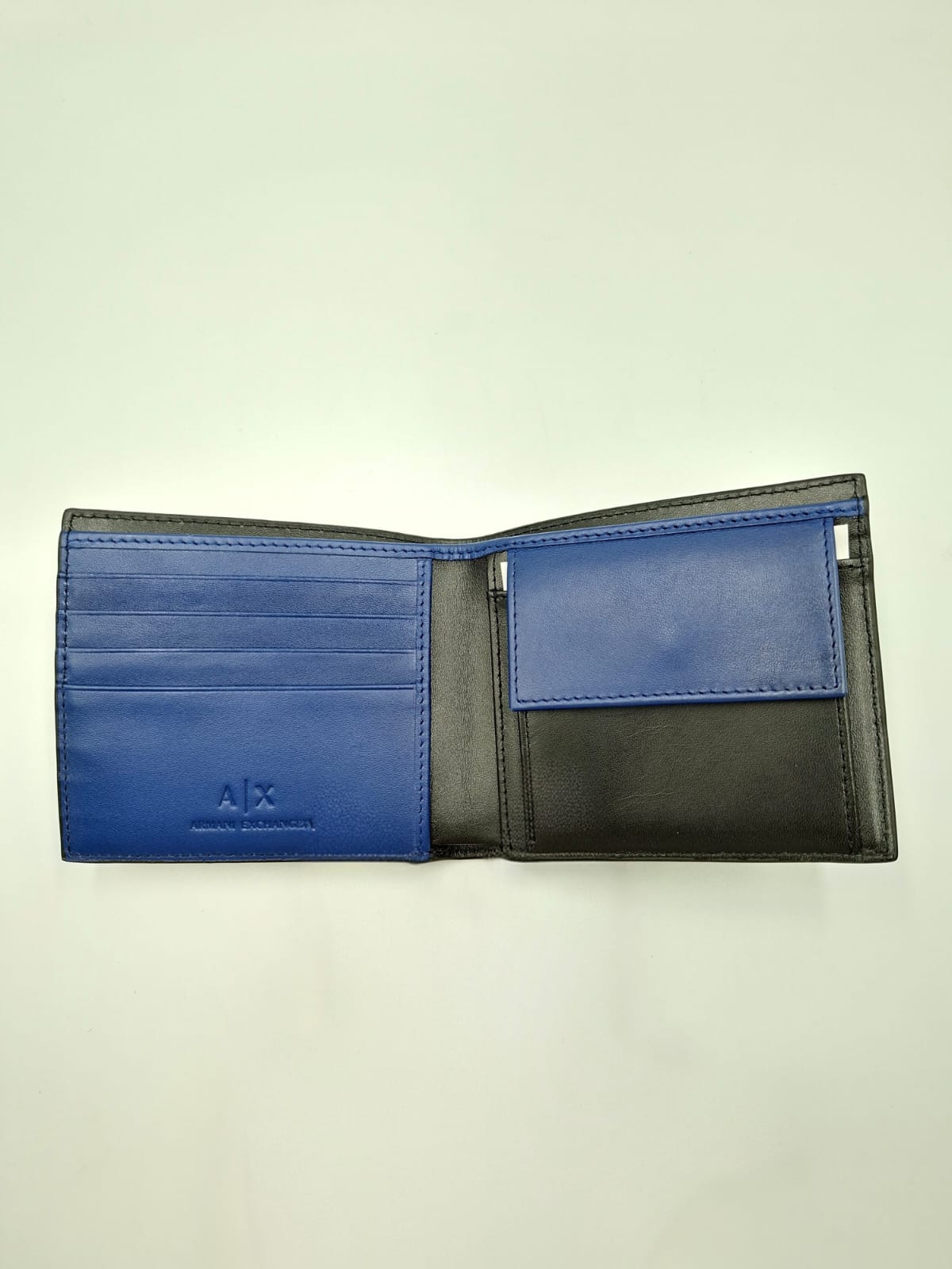A|X Armani Exchange All-over Logo Bifold Wallet