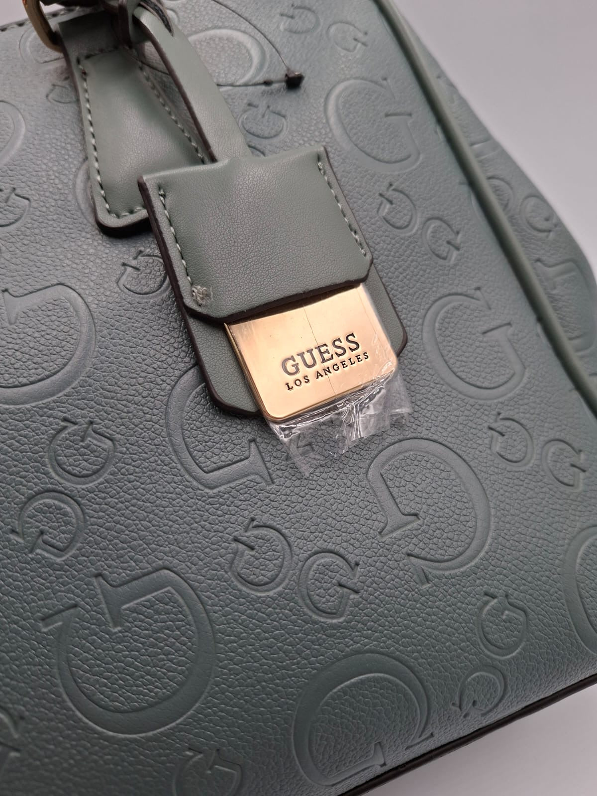 Guess Satchel Verde Grisáceo