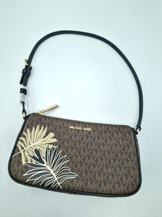 Bolso Michael Kors Jet Set Small Palm Leaf Signature