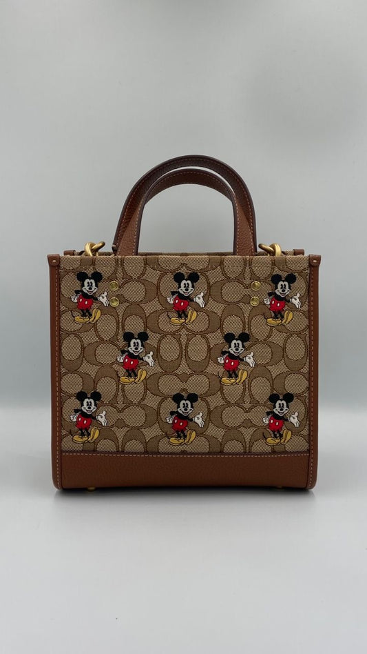 Disney x Coach Dempsey Tote 22 in Signature Canvas with Mickey Mouse Print