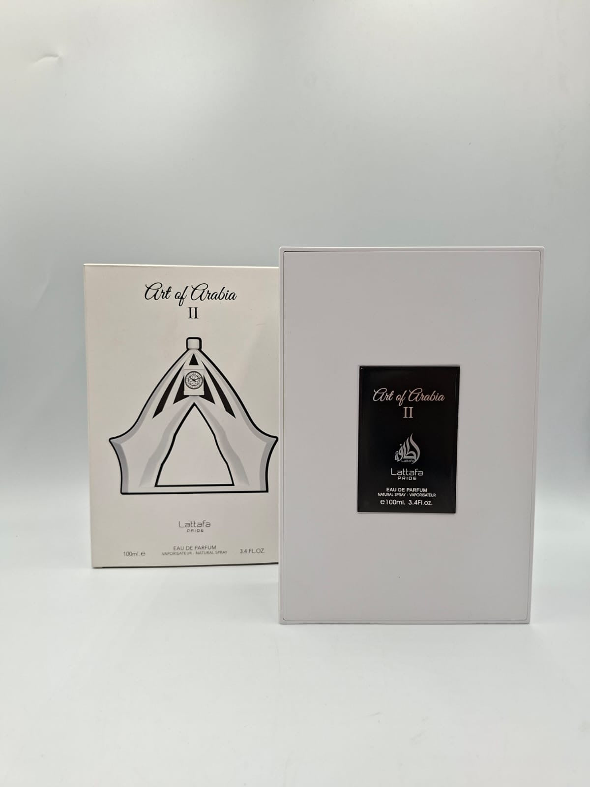 Art of Arabia II de la línea Lattafa Pride, en su presentación de 100 ml (3.4 fl oz)