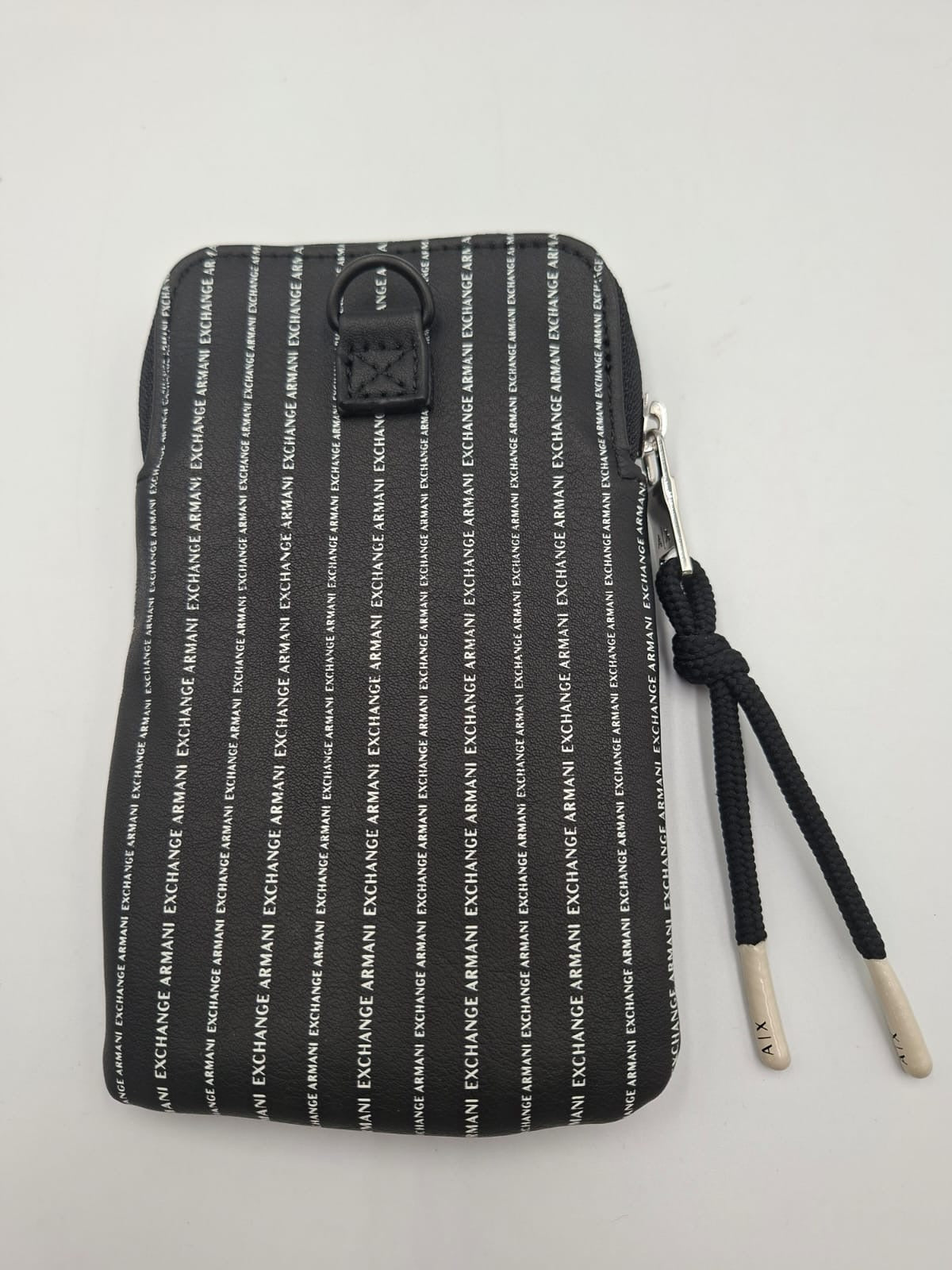 Armani Exchange Logo Striped Pouch (funda o estuche con logotipo)