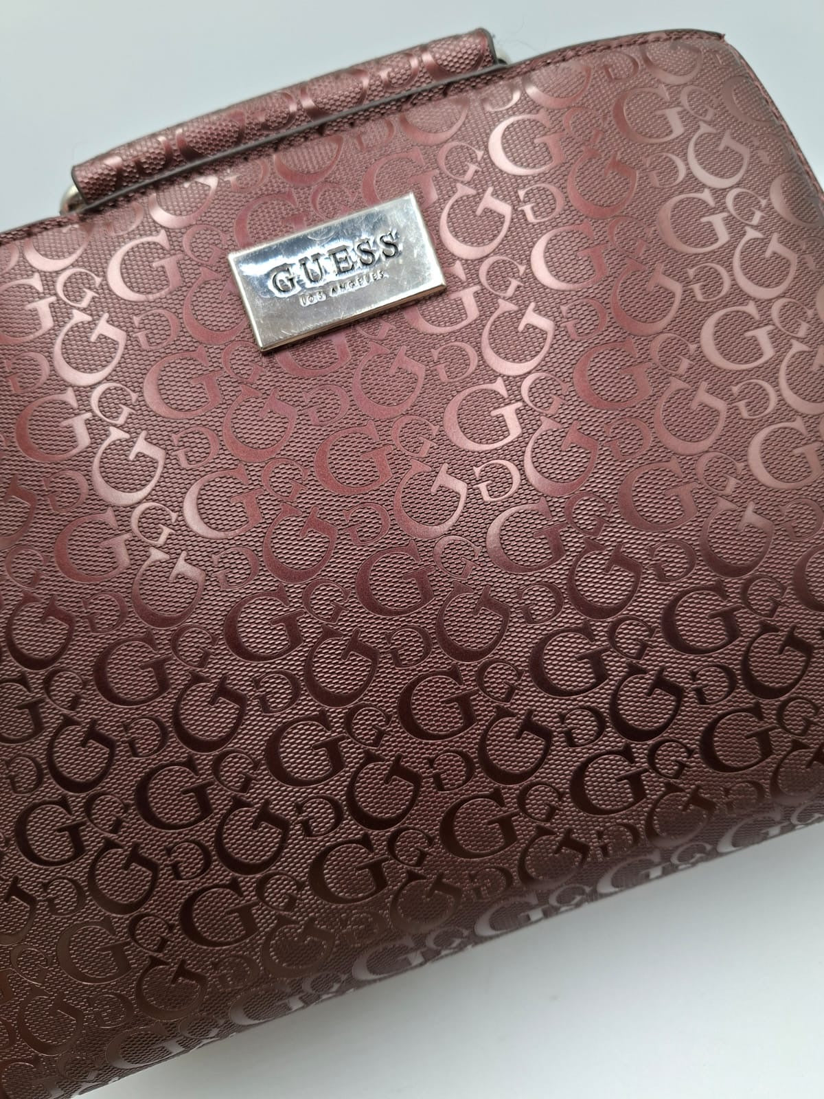 Guess G Lux Metal Handle Satchel