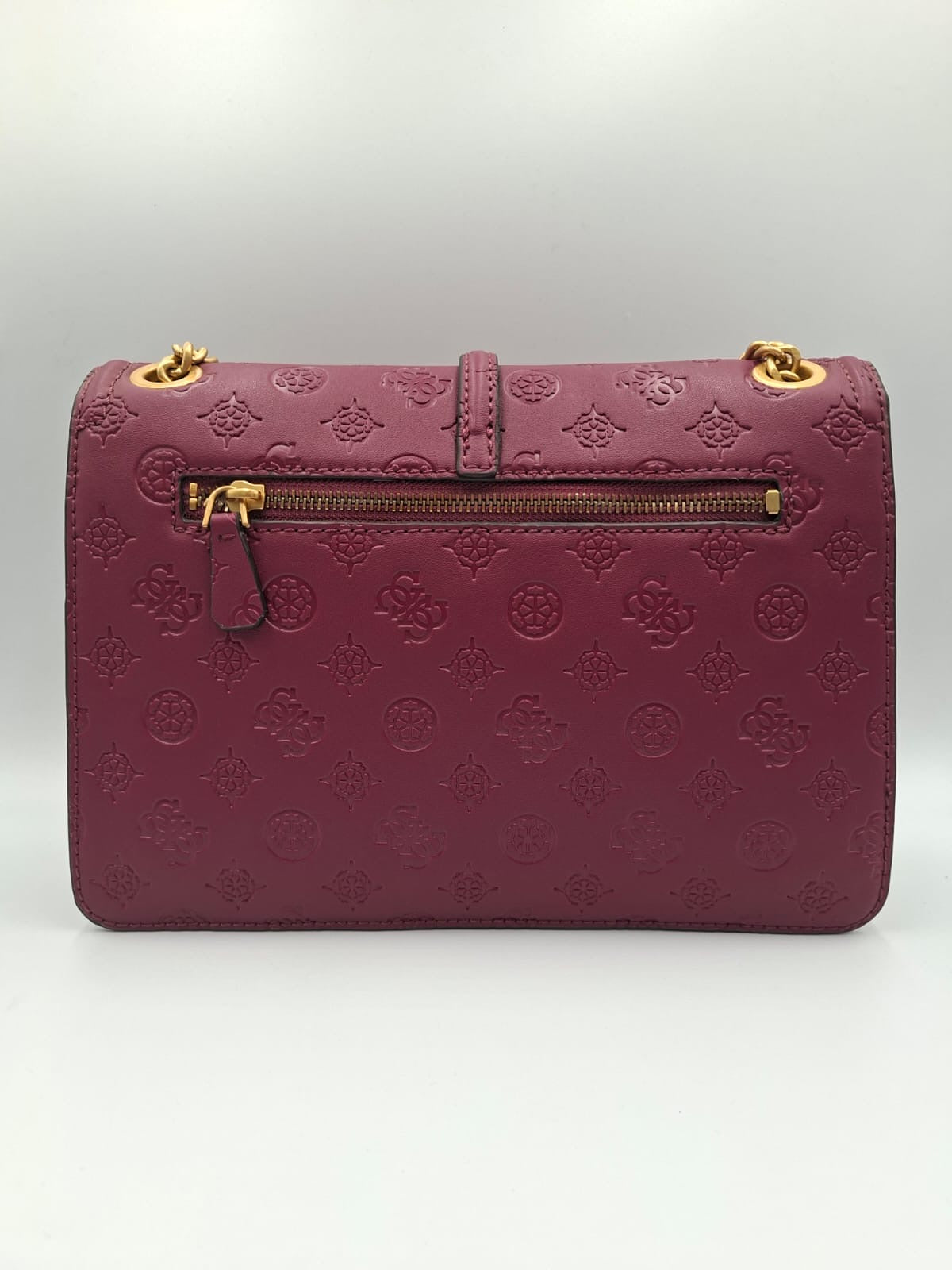 Guess Noelle Embossed Logo Flap Shoulder Bag