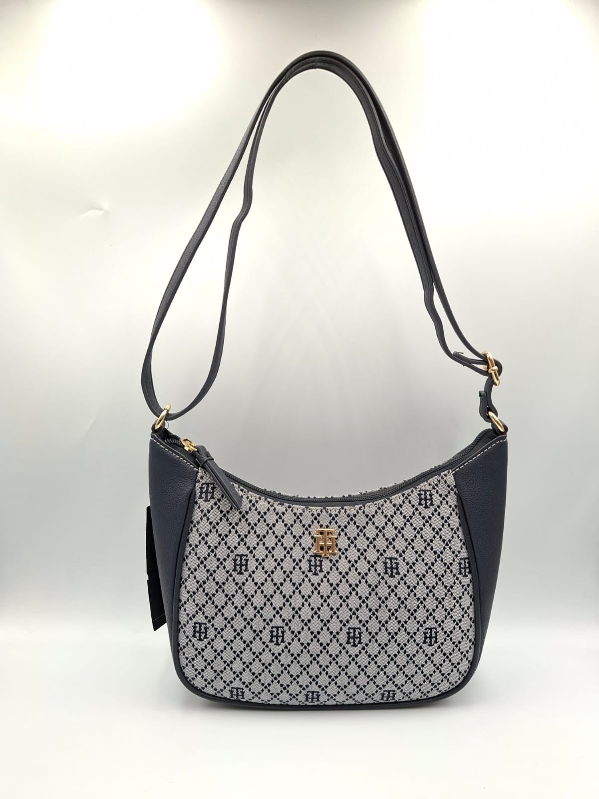 Tommy Hilfiger Jacquard Monogram Hobo Bag