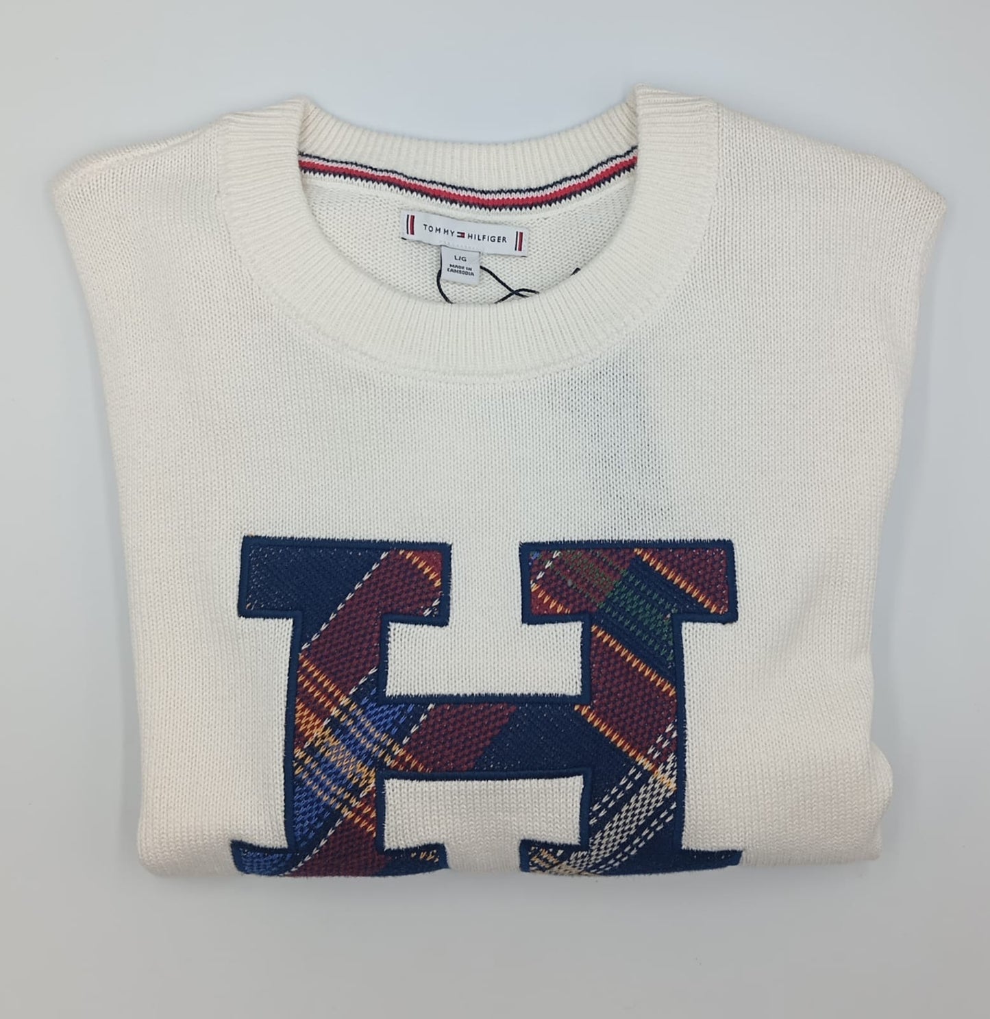 Suéter vintage cuello redondo Tommy Hilfiger