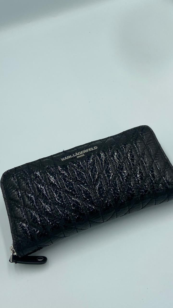 Karl Lagerfeld Paris Maybelle Chevron Zip Around Wallet