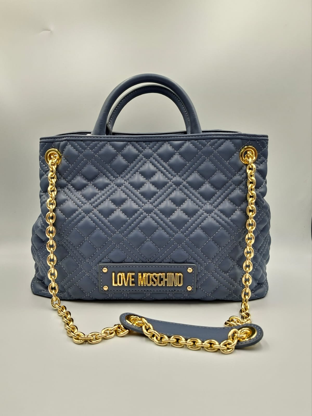 Moschino Love Quilted Tote Bag