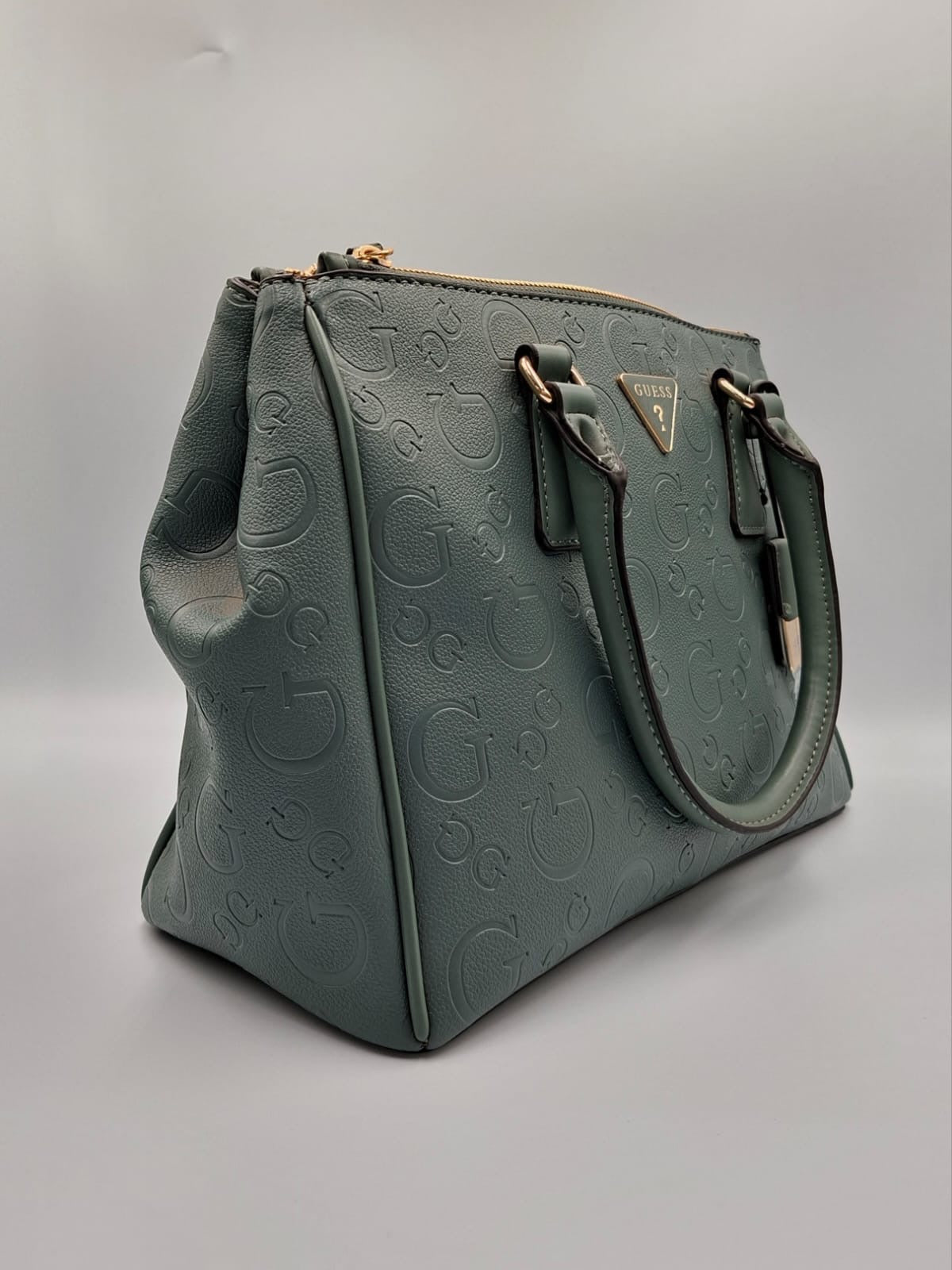 Guess Satchel Verde Grisáceo
