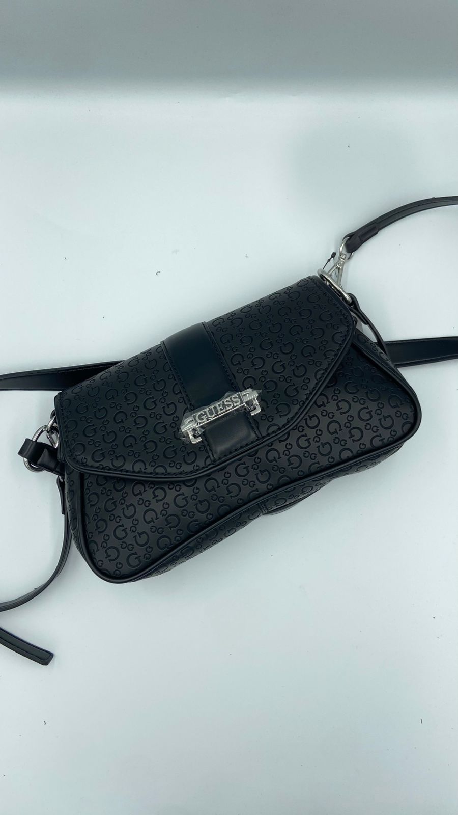 Bolsa Guess Noelle Embossed Flap Shoulder Bag