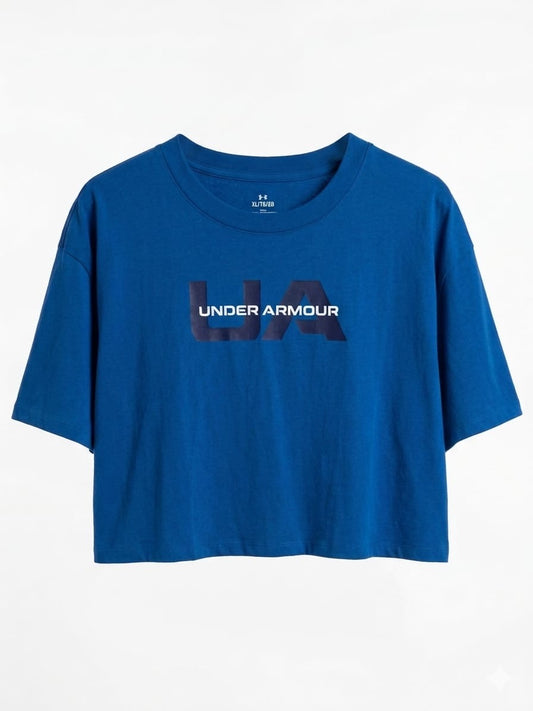 Playera tipo crop top under armour