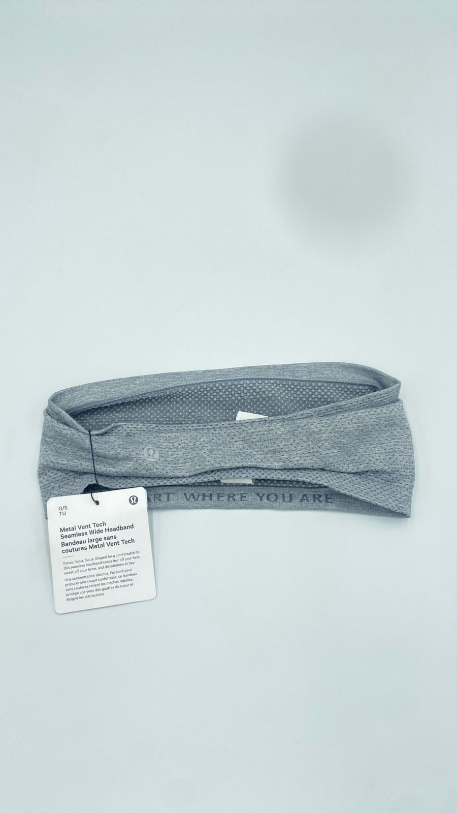 Banda Gris Claro Para Cabello Lululemon