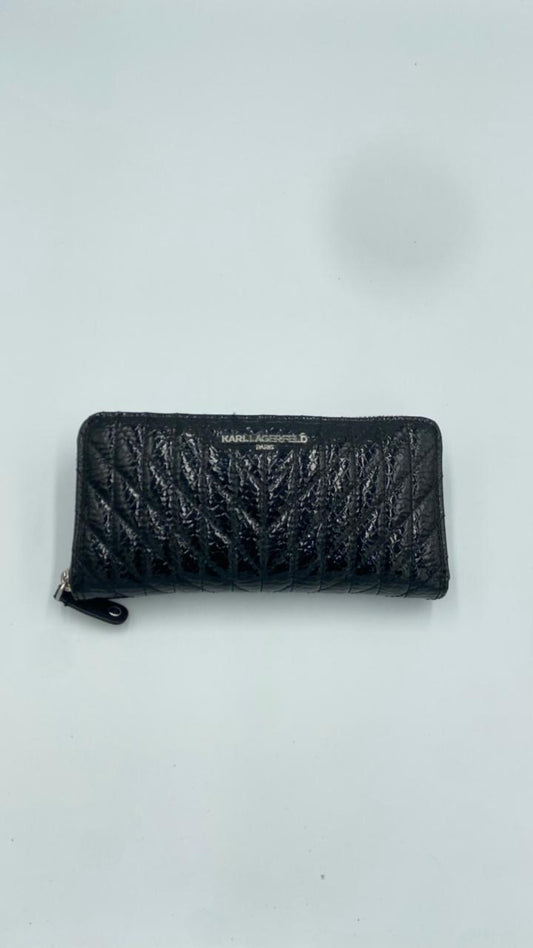 Karl Lagerfeld Paris Maybelle Chevron Zip Around Wallet