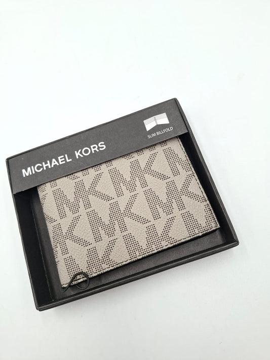 Michael Kors Cooper Logo Perforated Slim Billfold Wallet