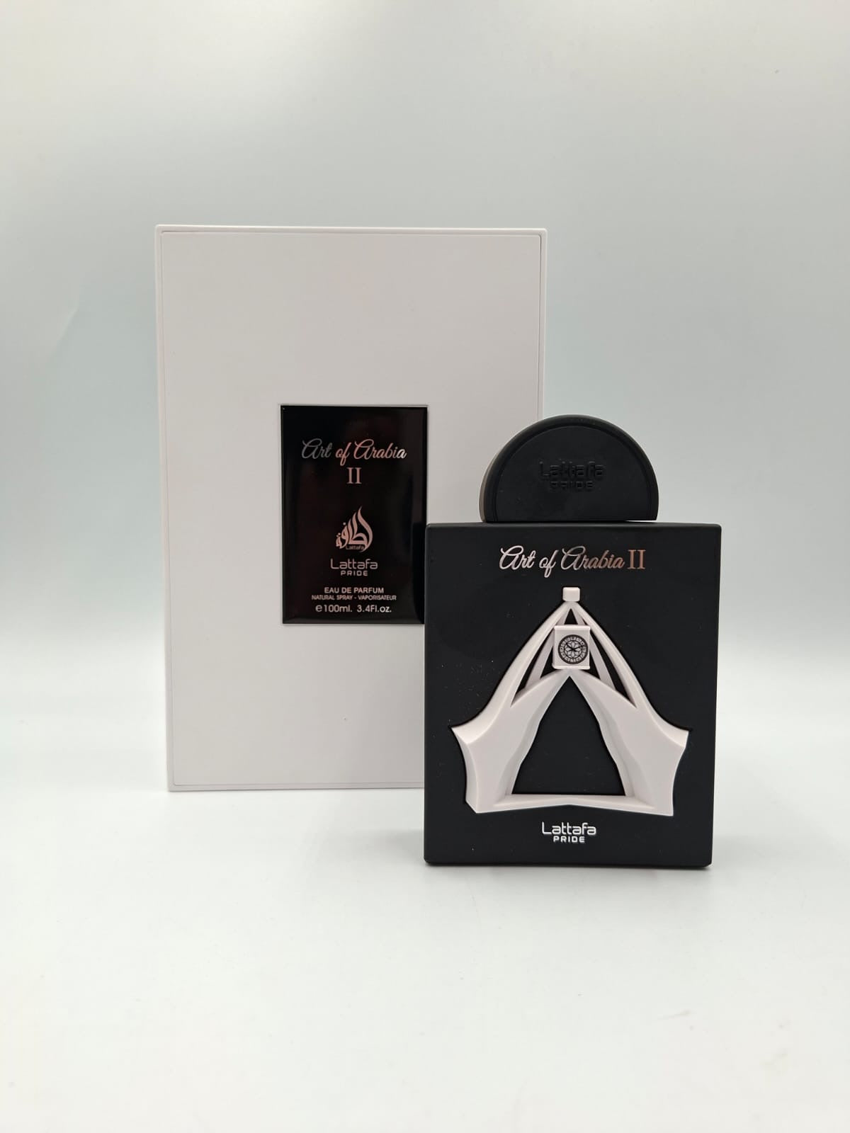 Art of Arabia II de la línea Lattafa Pride, en su presentación de 100 ml (3.4 fl oz)