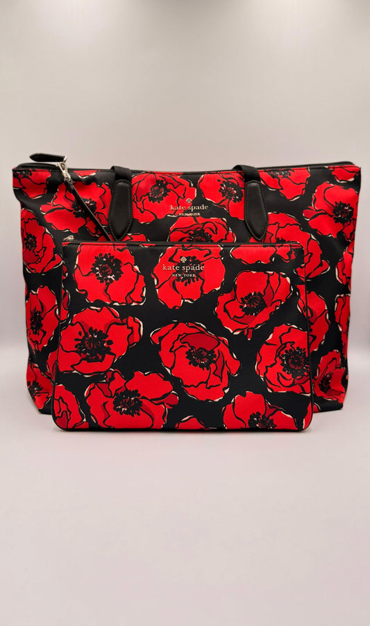 Bolso Kate Spade New York Mel Poppy Printed Packable tote