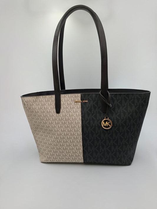 Michael Kors Jet Set Medium Two-Tone Logo Tote Bag