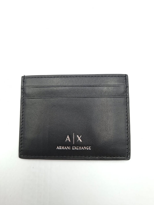 Tarjetero Armani Exchange con logo A|X Leather Card Holder