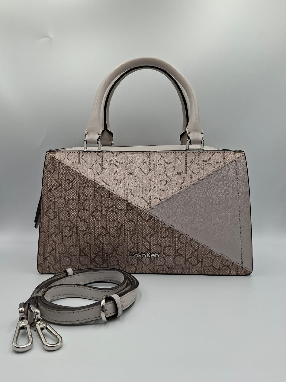 Calvin Klein Satchel Geometric Colorblock