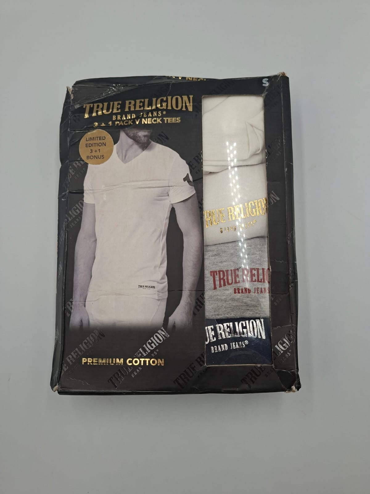Camisetas de cuello en V (V-Neck Tees) True Religion
True Religion 3+1 Pack V-Neck