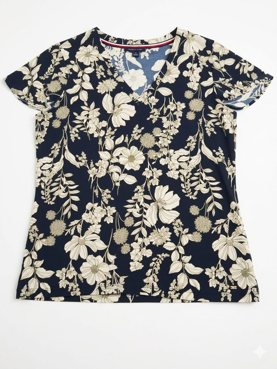 Blusa Tommy Hilfiger estampado floreado