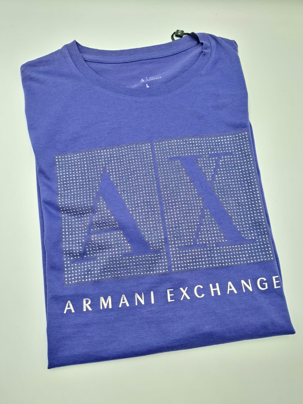 Armani Exchange (A|X) Rhinestone Logo Graphic Tee