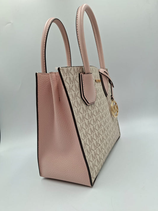 Michael Kors Mercer Small Logo Belted Satchel