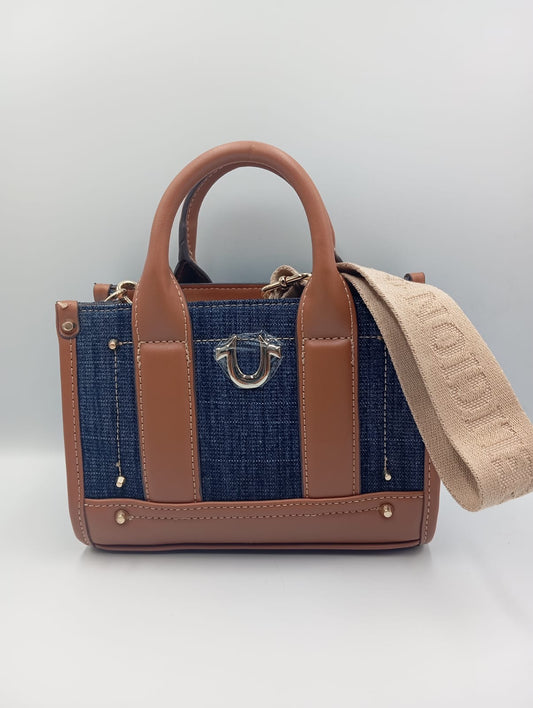 TRUE RELIGION mini Tote strap logo
