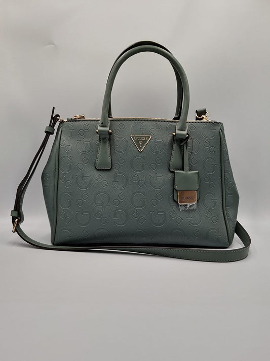 Guess Satchel Verde Grisáceo