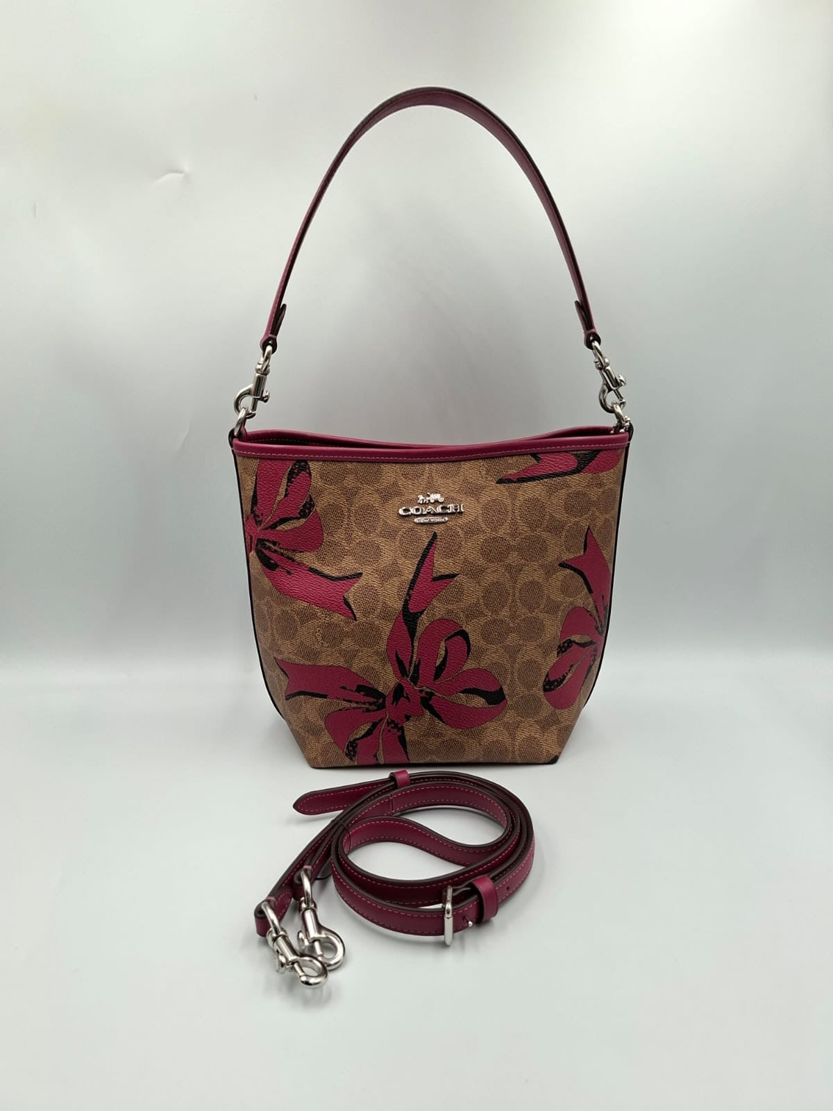 Coach Mollie Bucket Bag 22 (Bow Print)