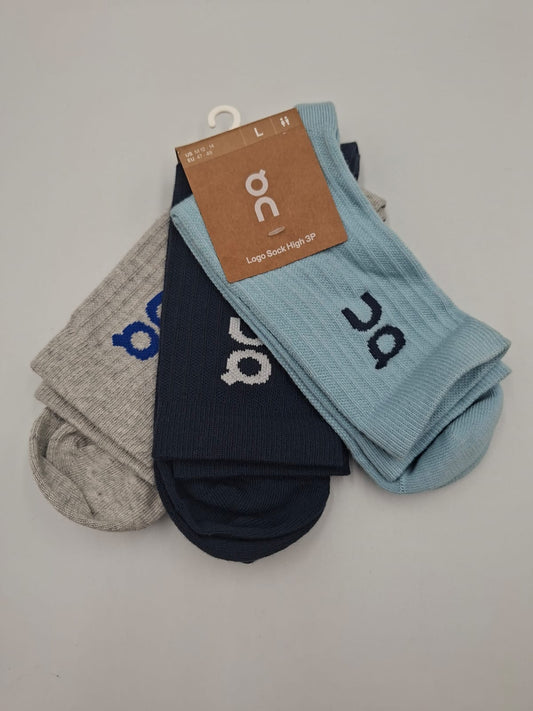 Logo Sock High 3P paquete de calcetines