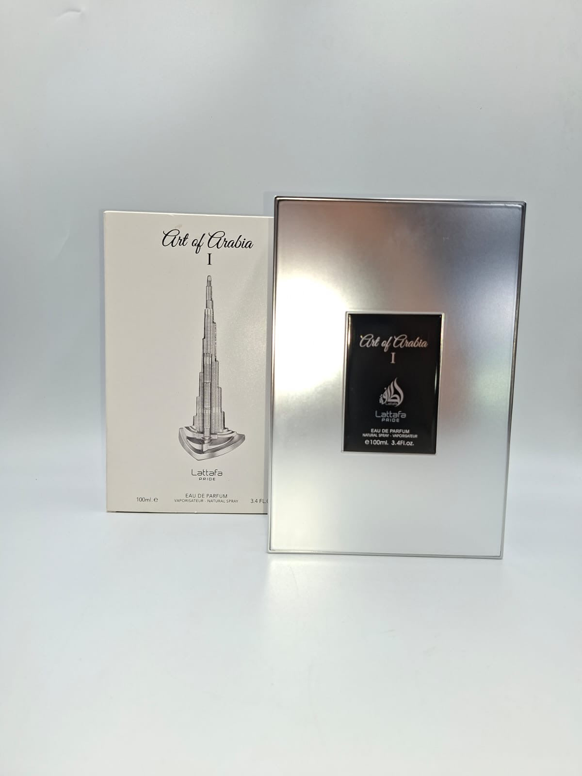 Art of Arabia I de la línea Lattafa Pride, en su presentación de 100 ml (3.4 fl oz)