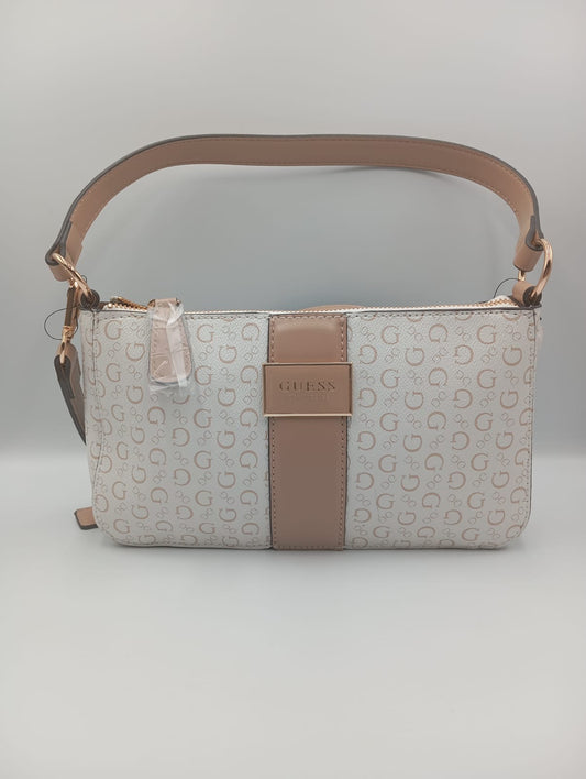 Bolsa de mano tipo shoulder Bag Guess beige