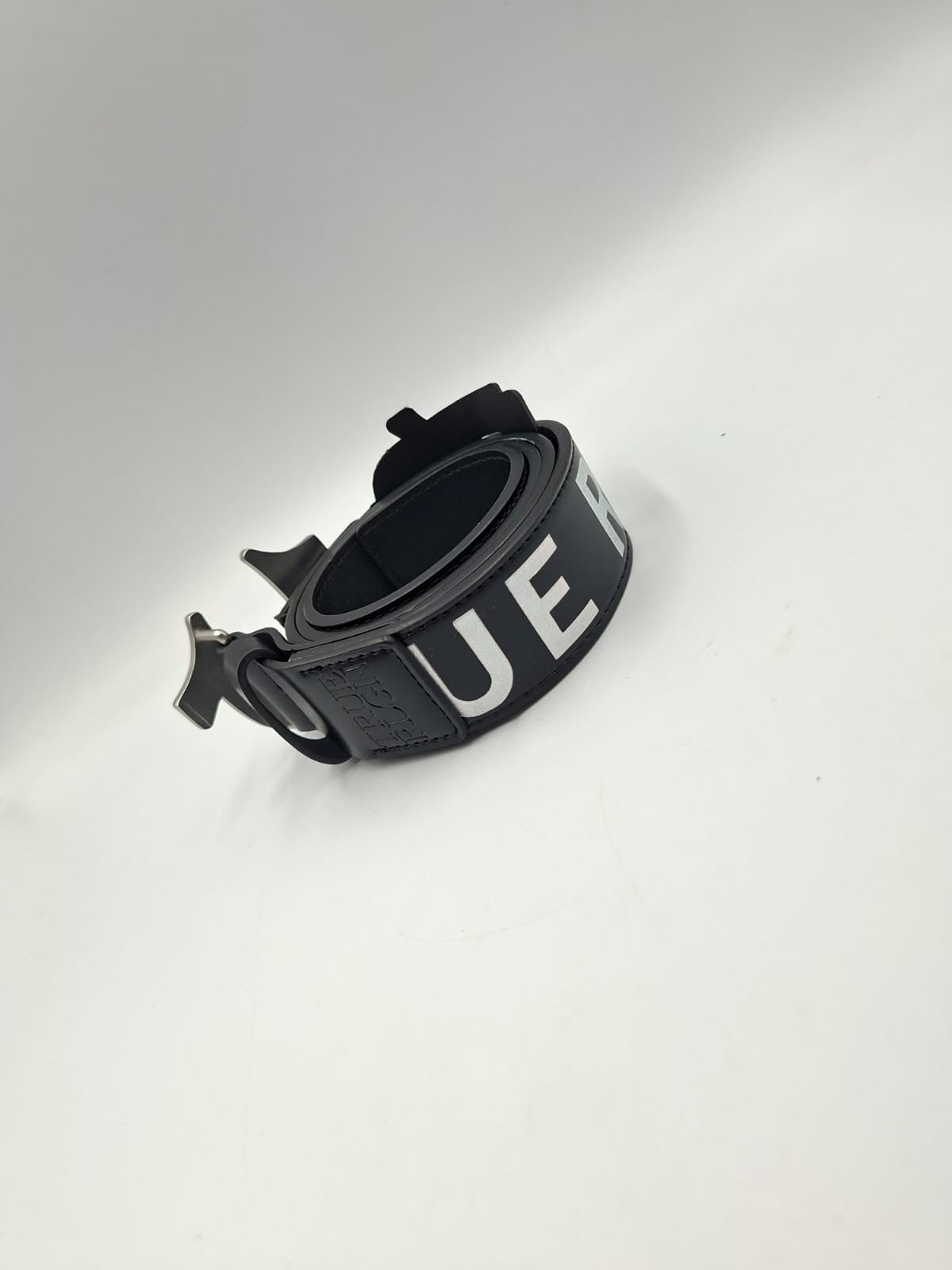 True Religion Block Logo Horseshoe Belt