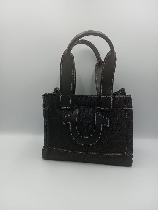 Mini bolso tipo Tote de mezclilla TRUE RELIGION