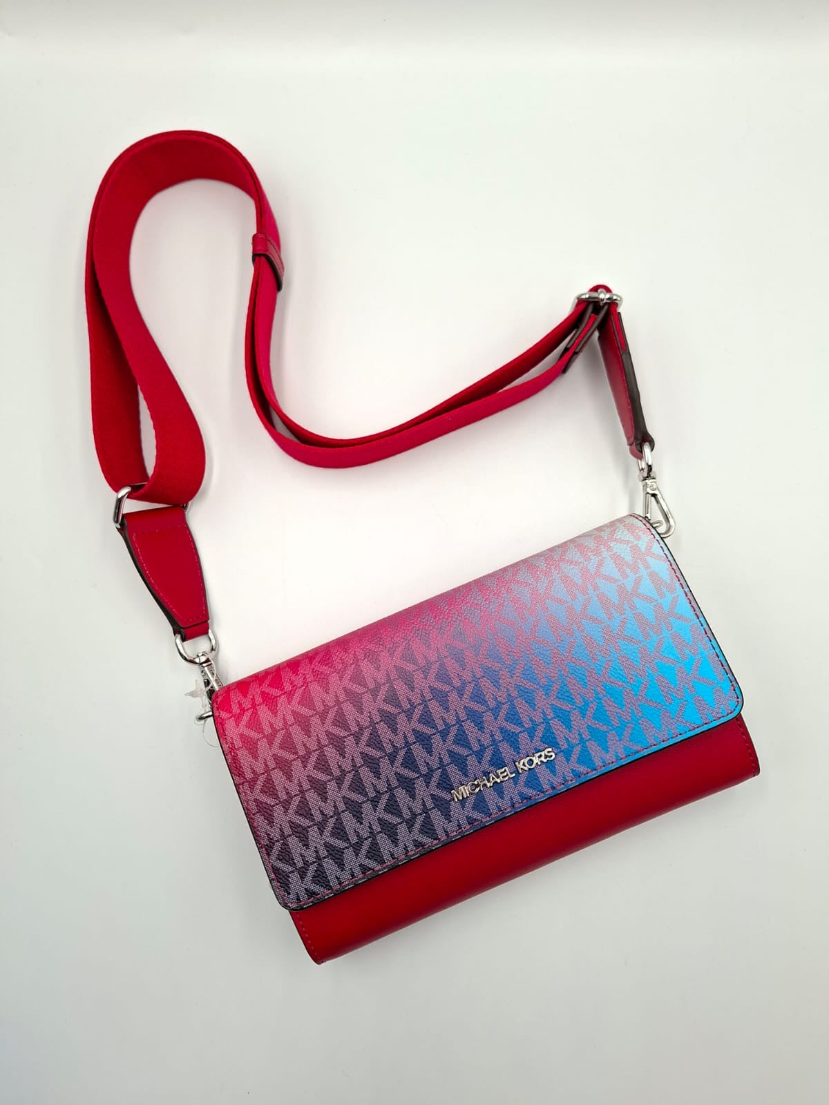 Michael Kors Jet Set Medium Logo Ombré Crossbody Bag